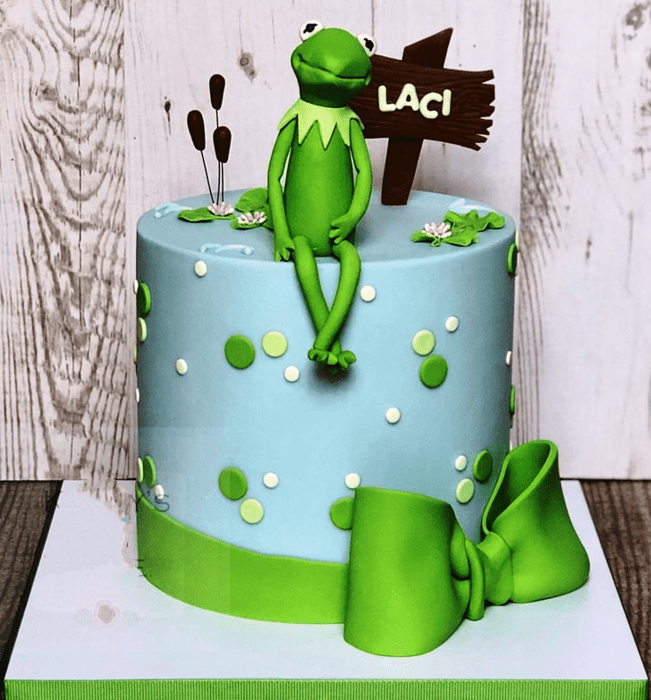 Shapely Kermit The Frog Cake