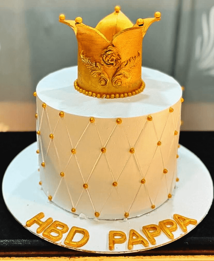 Admirable King Crown Cake Design