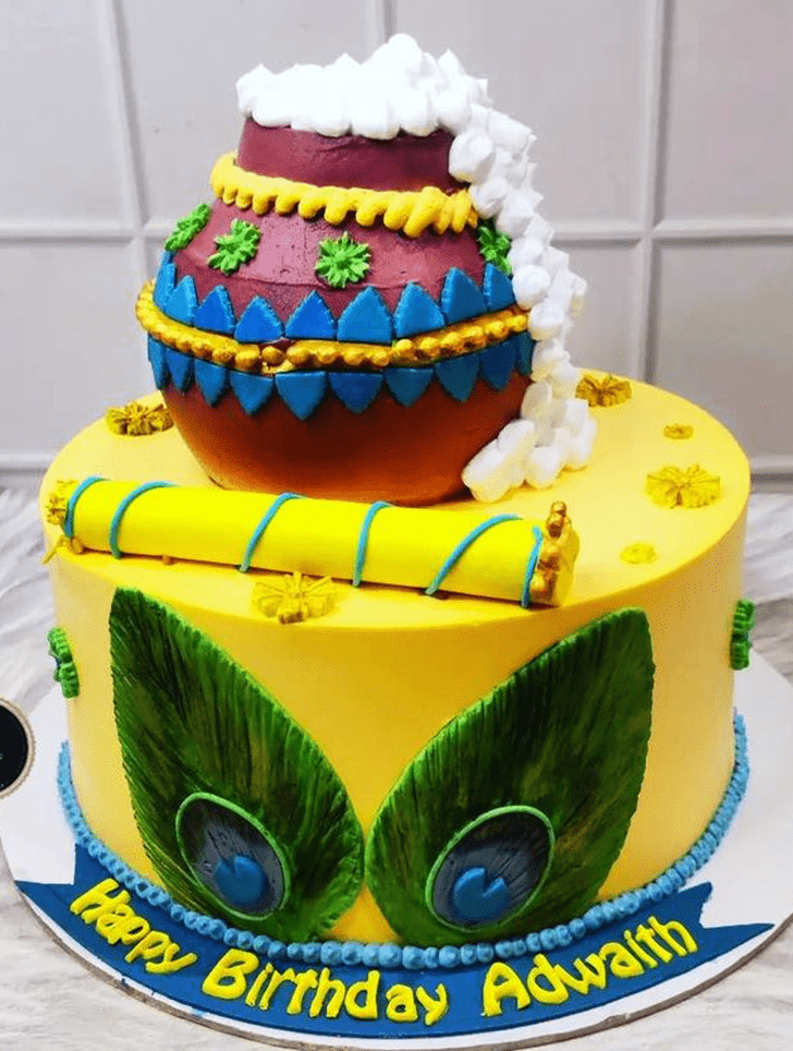 Admirable Krishna Cake Design