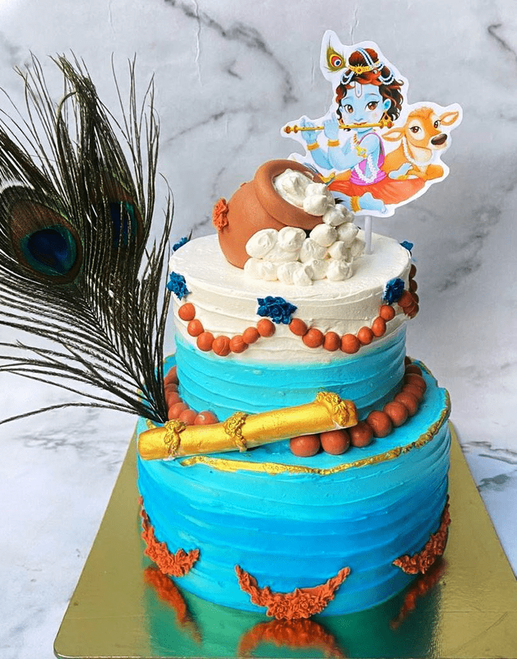Alluring Krishna Cake