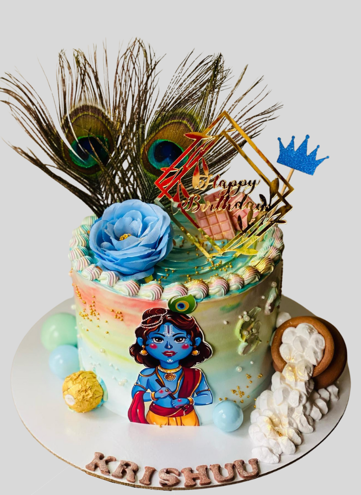 Delicate Krishna Cake