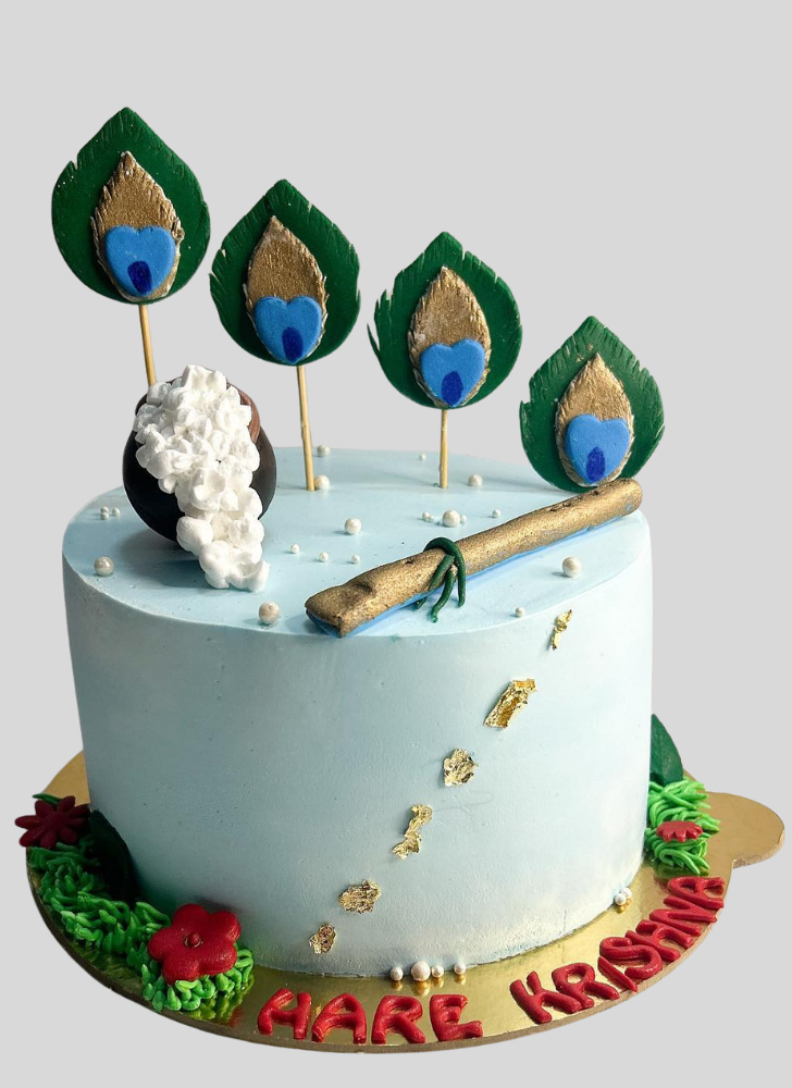Resplendent Krishna Cake