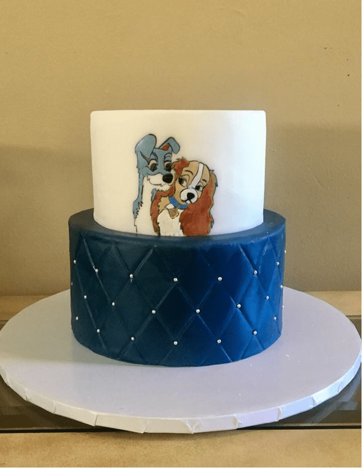 Admirable Lady and the Tramp Cake Design