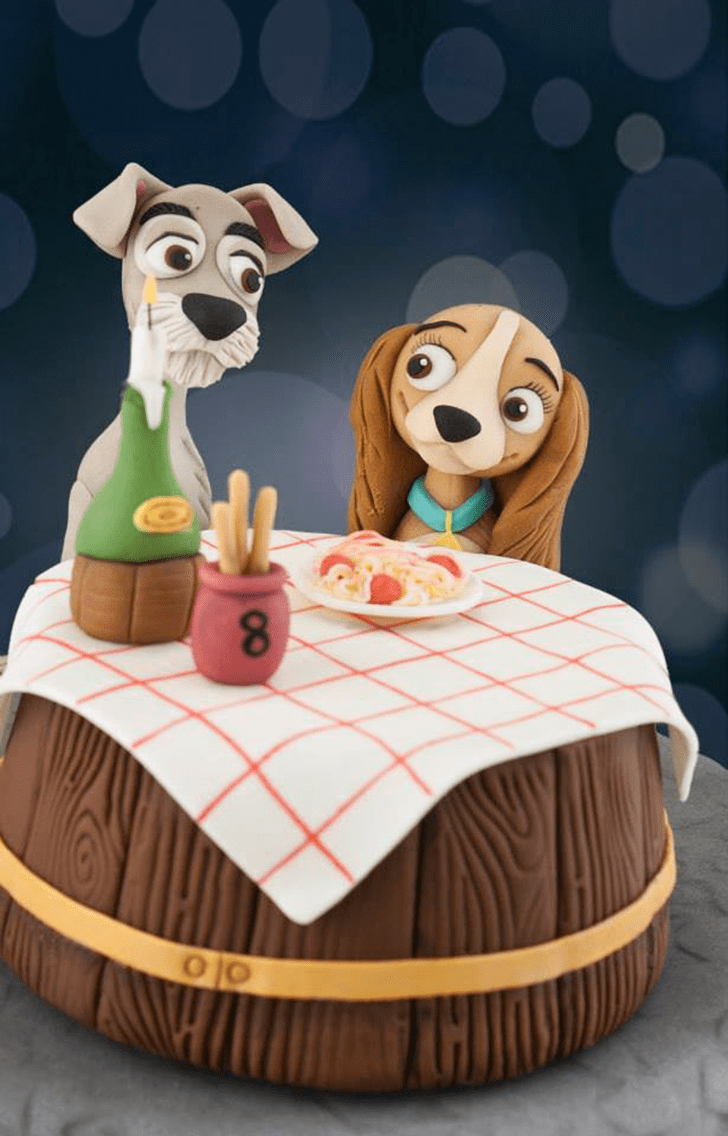 Adorable Lady and the Tramp Cake