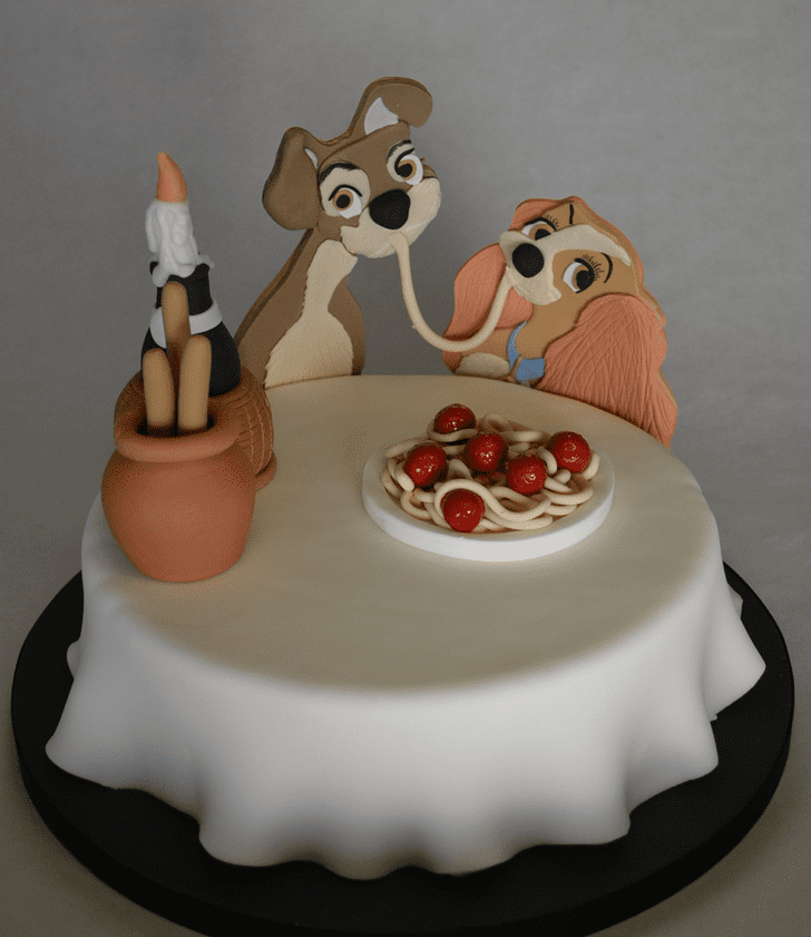 Enticing Lady and the Tramp Cake