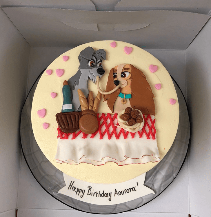Fascinating Lady and the Tramp Cake