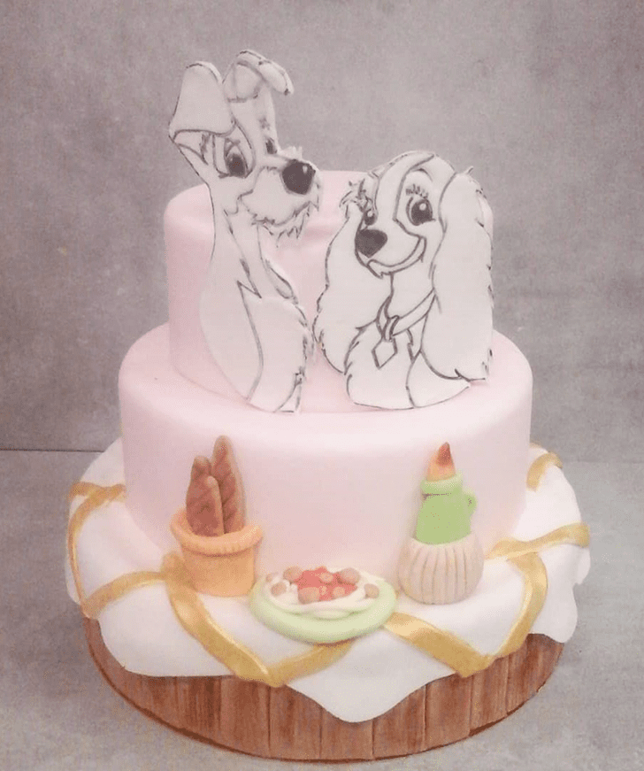 Graceful Lady and the Tramp Cake