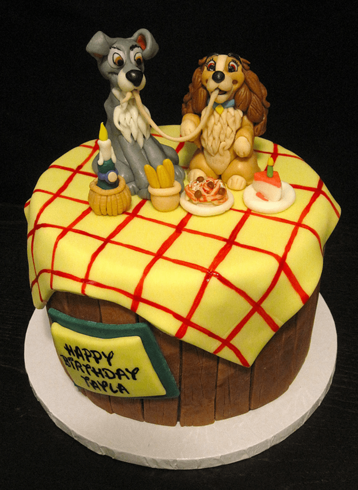 Resplendent Lady and the Tramp Cake