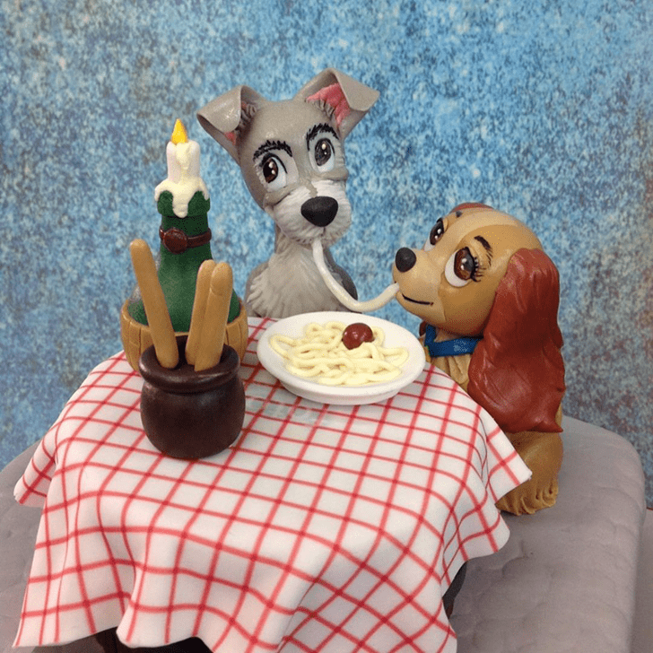Stunning Lady and the Tramp Cake