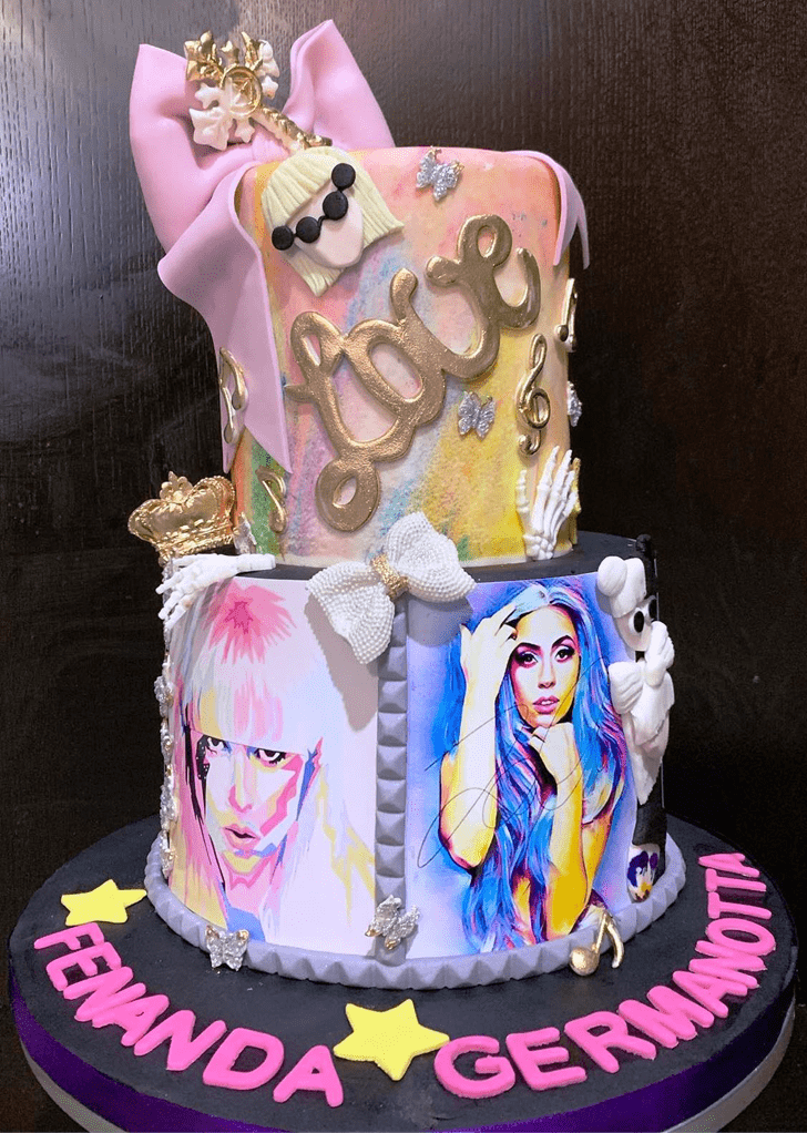 Beauteous Lady Gaga Cake