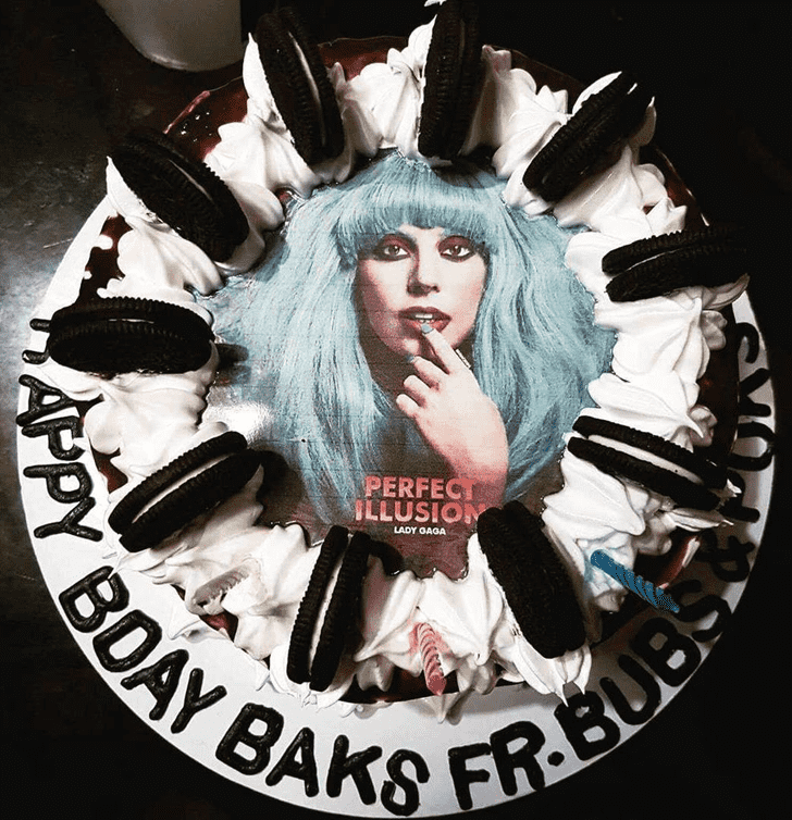 Elegant Lady Gaga Cake