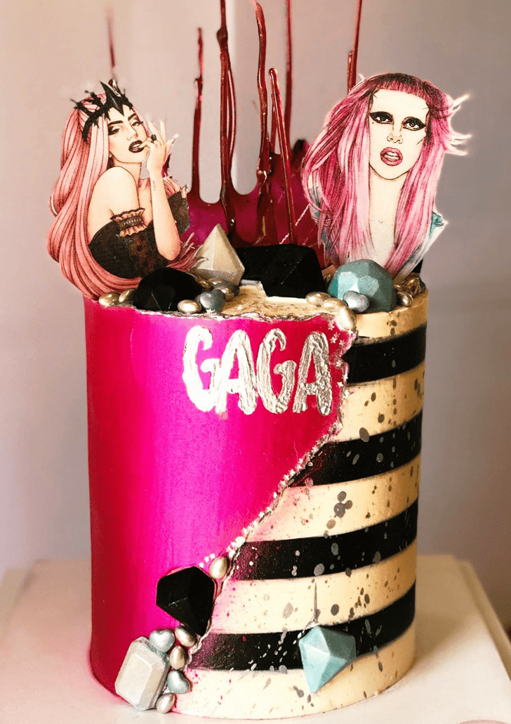 Excellent Lady Gaga Cake