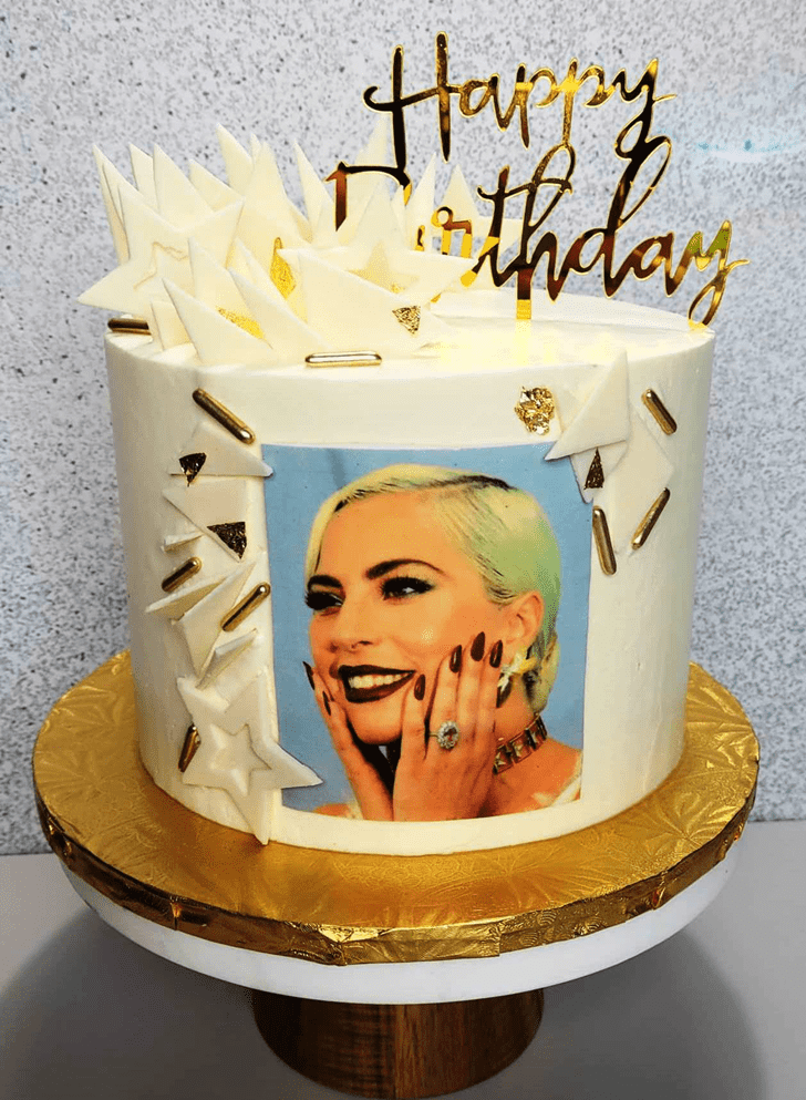 Good Looking Lady Gaga Cake