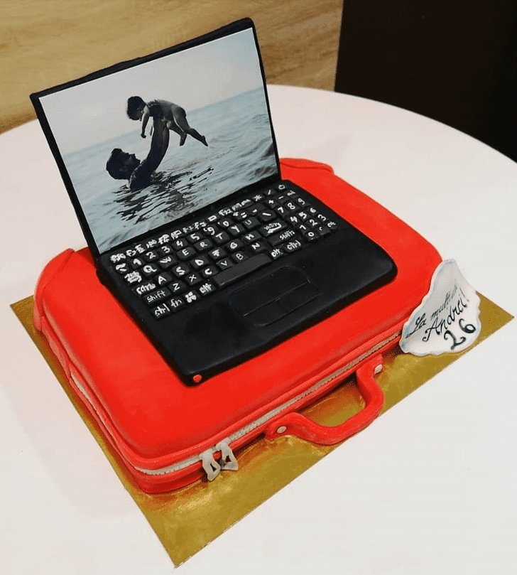 Elegant Laptop Cake