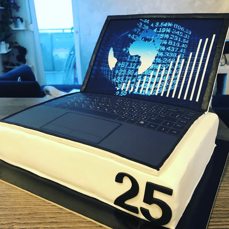 Lovely Laptop Cake Design