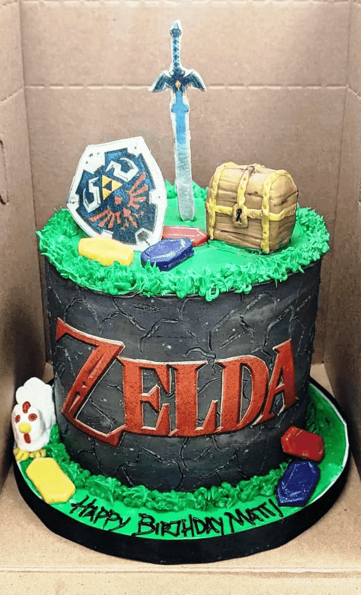 Enticing Legend of Zelda Cake