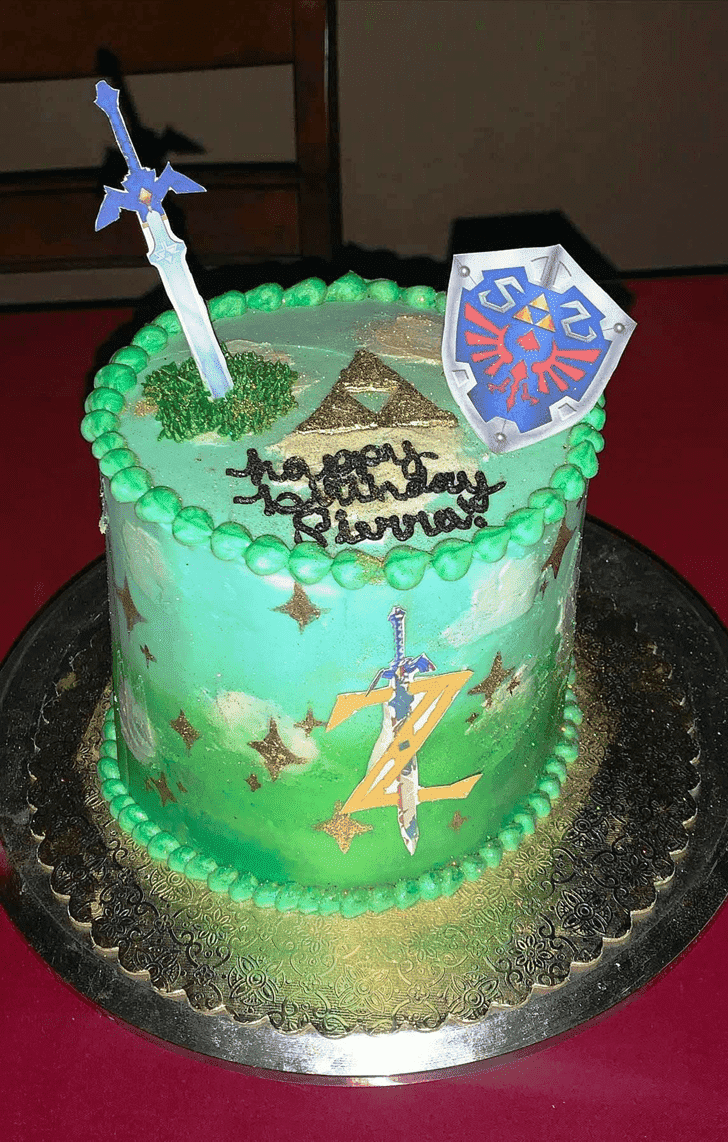 Pleasing Legend of Zelda Cake