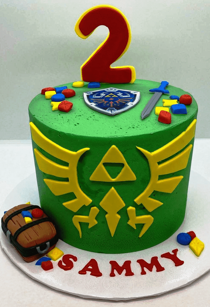 Shapely Legend of Zelda Cake