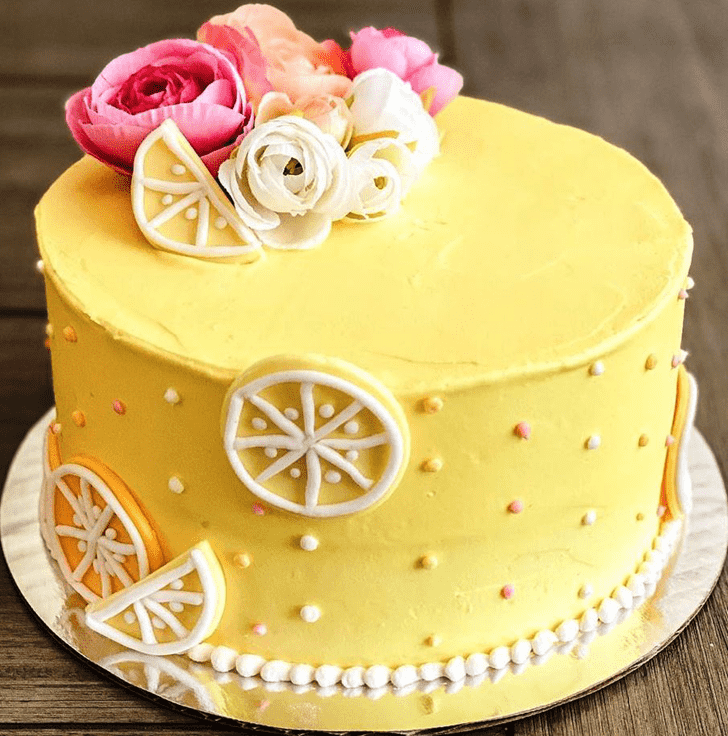 Admirable Lemon Slice Cake Design