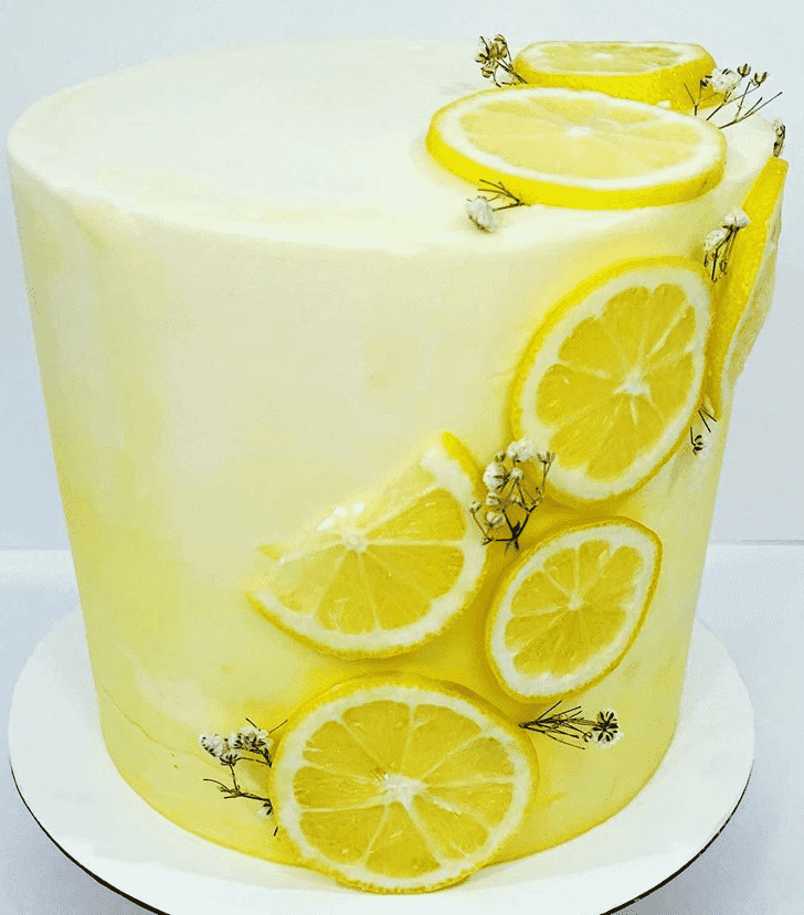 Pretty Lemon Slice Cake