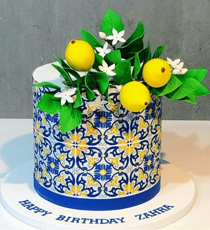 Wonderful Lemon Slice Cake Design