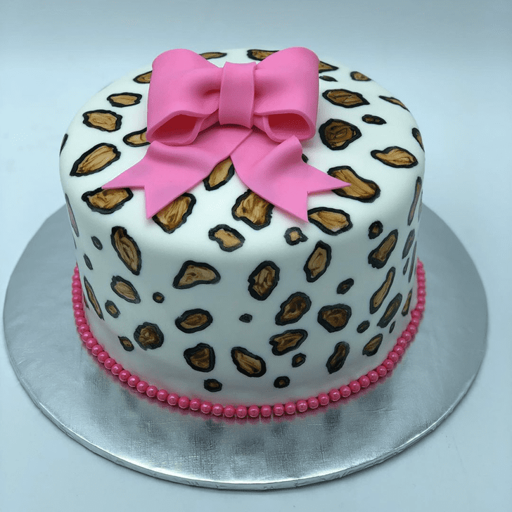 Inviting Leopard Cake