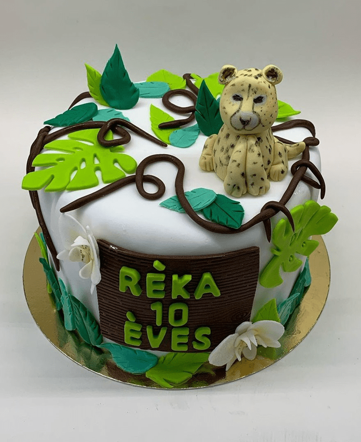 Resplendent Leopard Cake