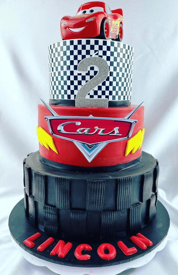 Fetching Lightning Mcqueen Cake