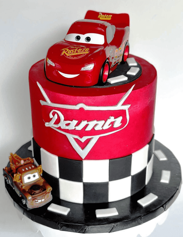 Inviting Lightning Mcqueen Cake