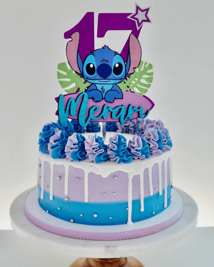Comely Lilo and Stitch Cake