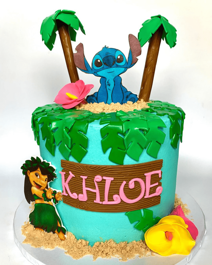 Dazzling Lilo and Stitch Cake