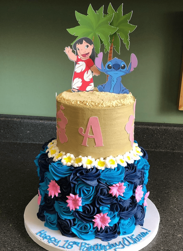 Enthralling Lilo and Stitch Cake