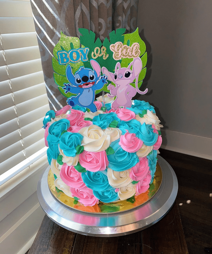 Lovely Lilo and Stitch Cake Design