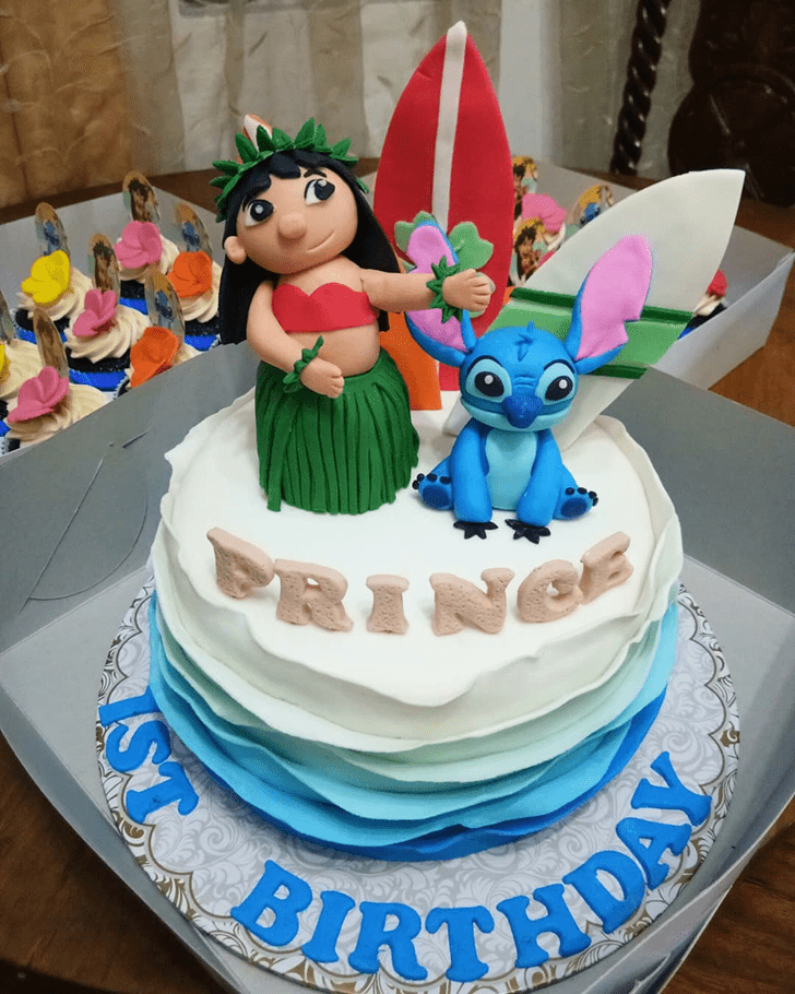 Shapely Lilo and Stitch Cake