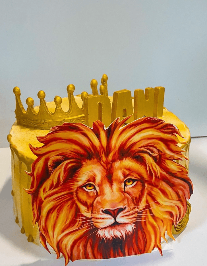 Angelic Lion Cake
