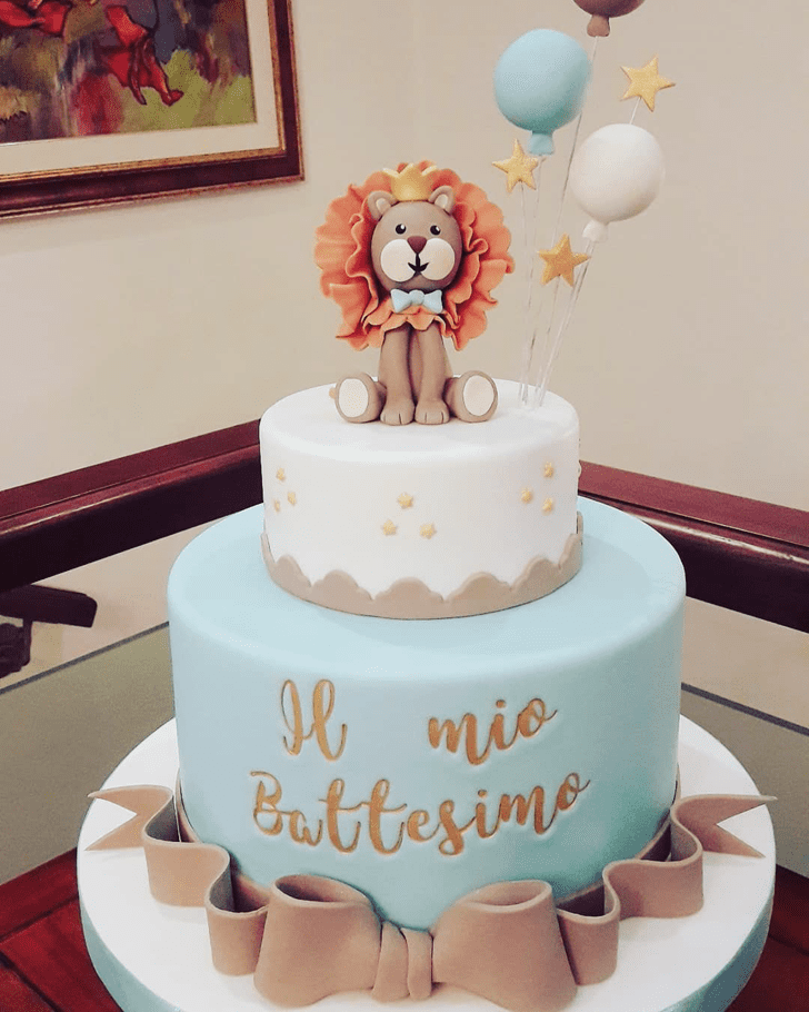 Admirable Lion Cub Cake Design