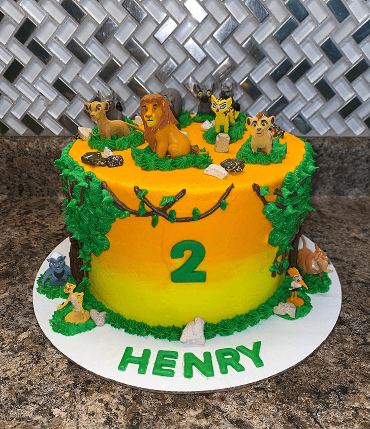 Mesmeric Lion King Cake