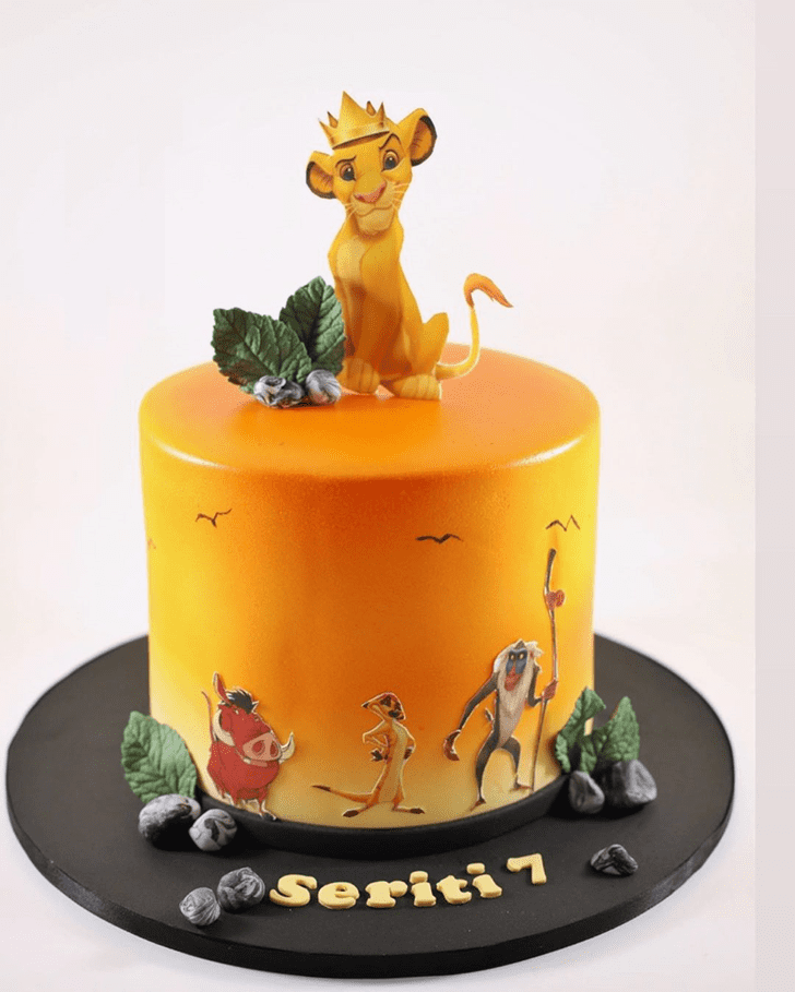 Shapely Lion King Cake