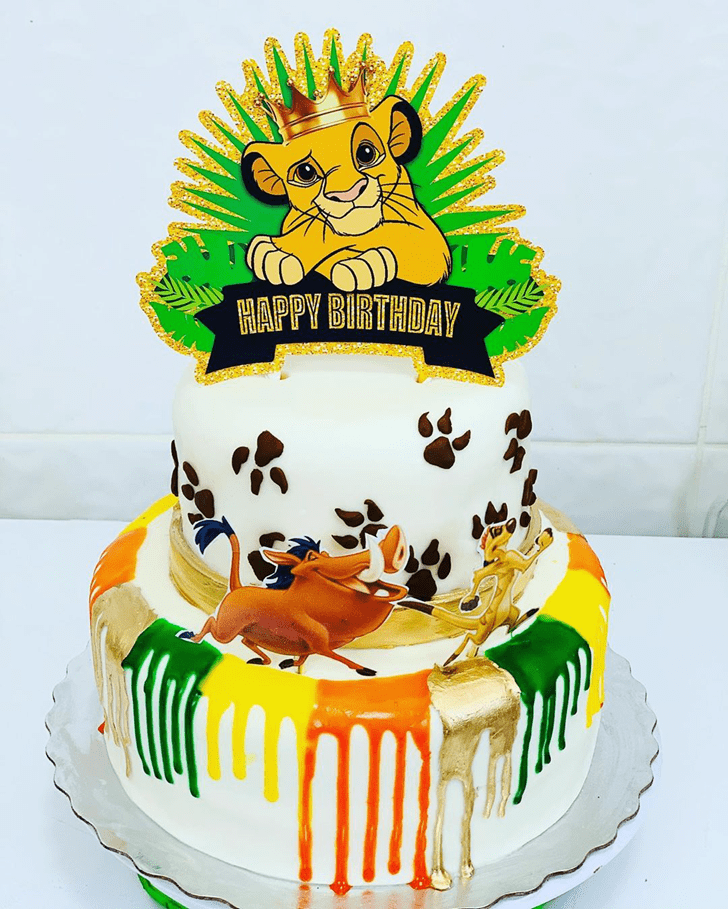 Slightly Lion King Cake