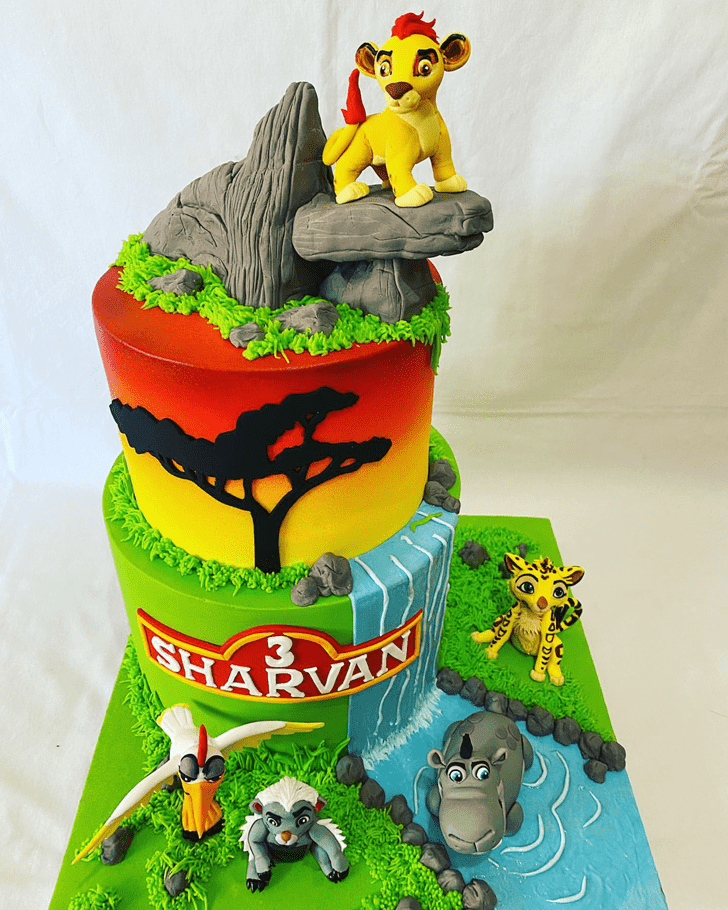 Comely Lion Guard Cake