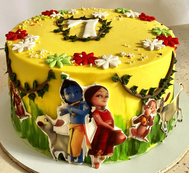 Appealing Little Krishna Cake