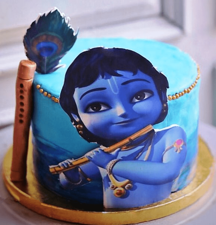 Comely Little Krishna Cake