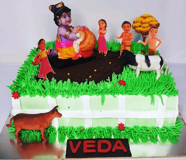 Delicate Little Krishna Cake