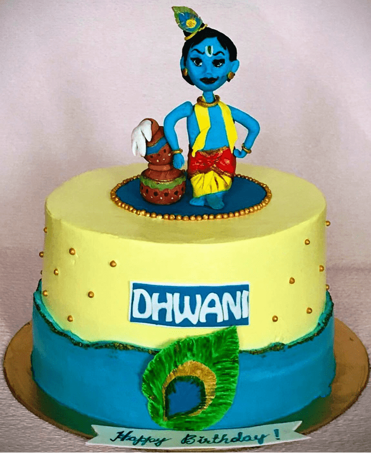 Elegant Little Krishna Cake