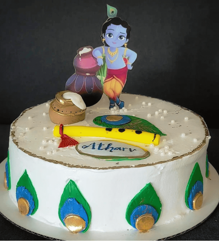 Exquisite Little Krishna Cake