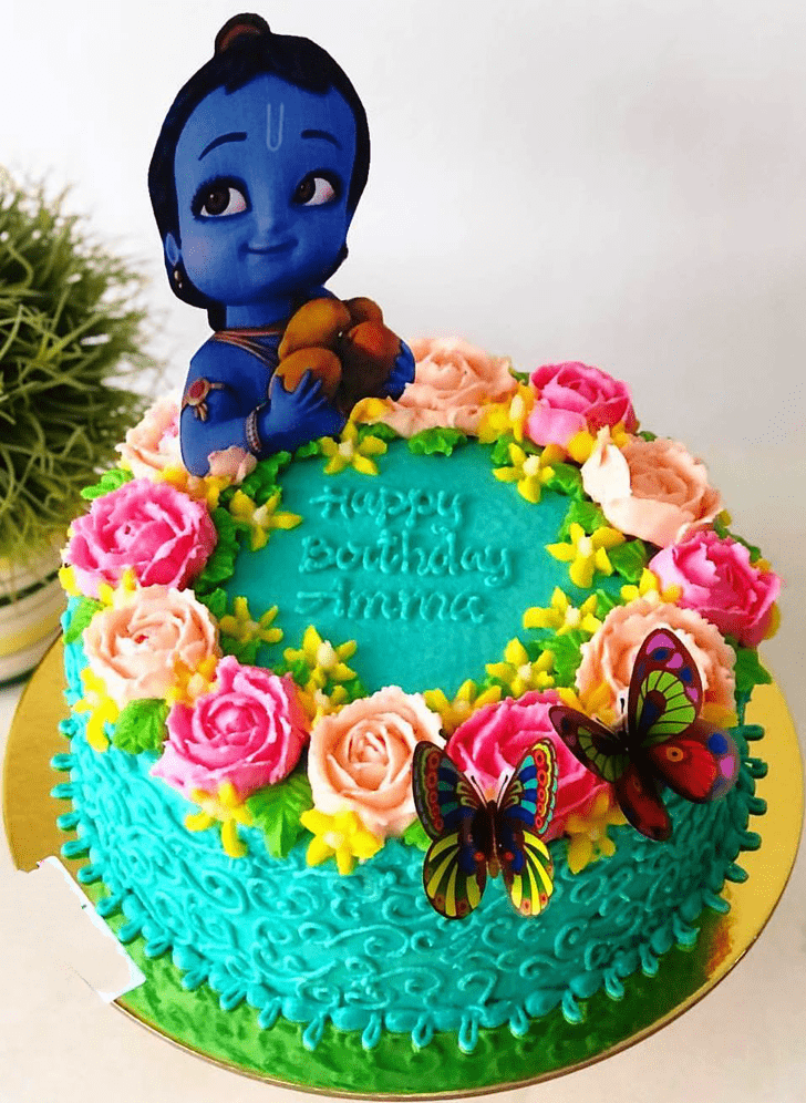 Fascinating Little Krishna Cake