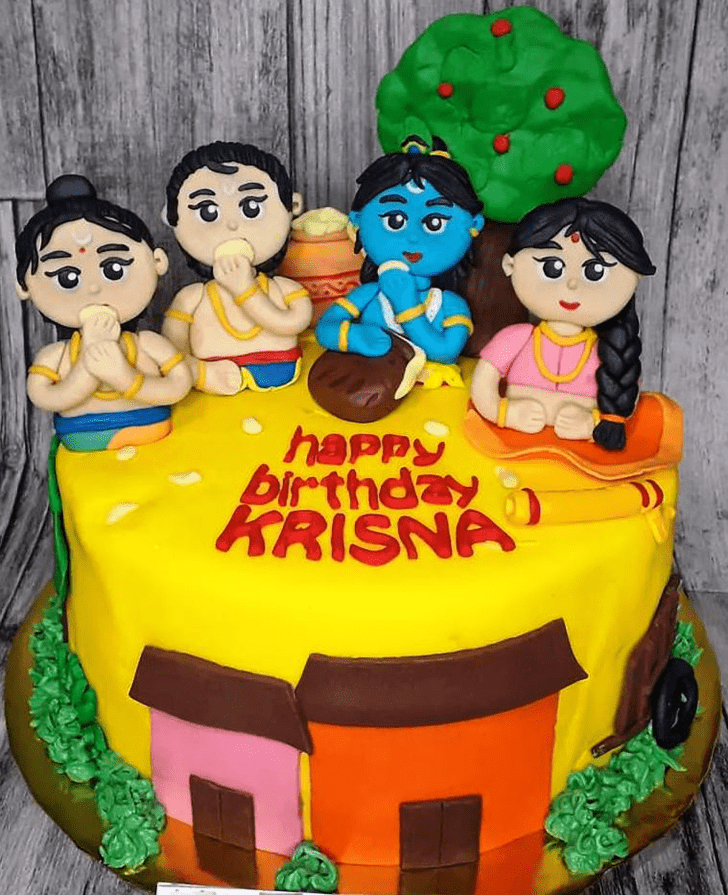 Fine Little Krishna Cake