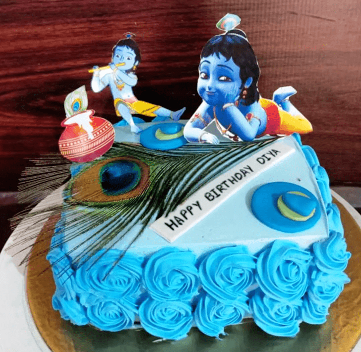 Radiant Little Krishna Cake