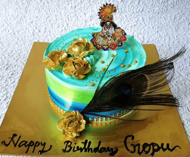 Refined Little Krishna Cake