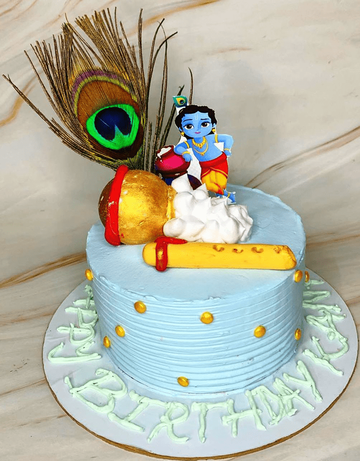 Superb Little Krishna Cake